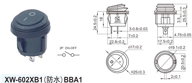 XW-602XB1 (rezistent la apă)BBA1